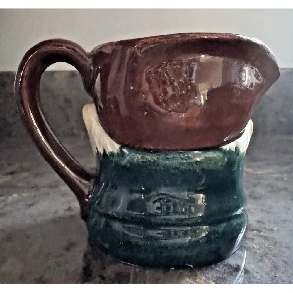 Vintage Toby Jug Mini Character Face Pitcher Winking Man Hand Painted Japan 3 In